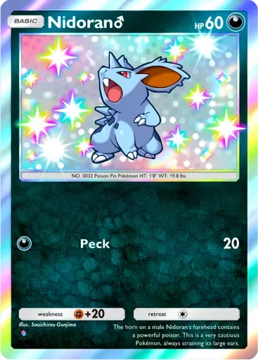 Nidoran♂ card art (Wisdom of Sea and Sky)