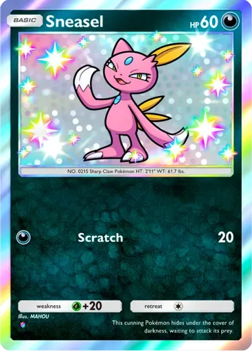 Sneasel card art (Wisdom of Sea and Sky)