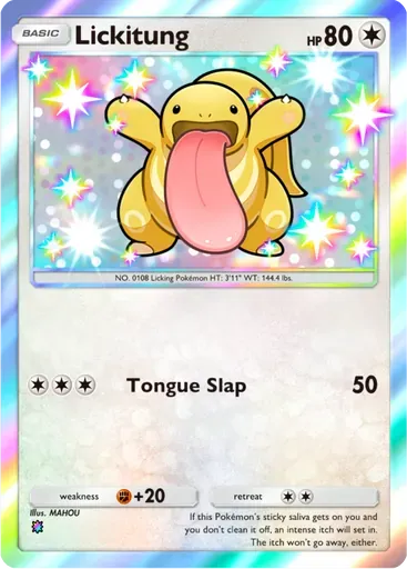 Lickitung card art (Wisdom of Sea and Sky)