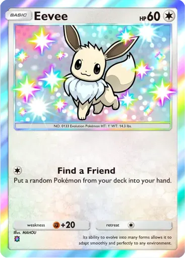 Eevee card art (Wisdom of Sea and Sky)