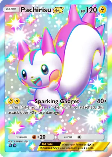 Pachirisu ex card art (Wisdom of Sea and Sky)