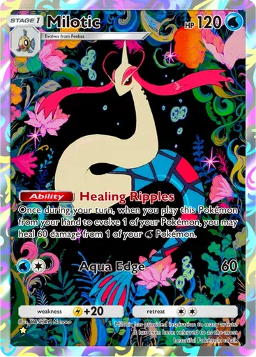 Milotic card art (Secluded Springs)