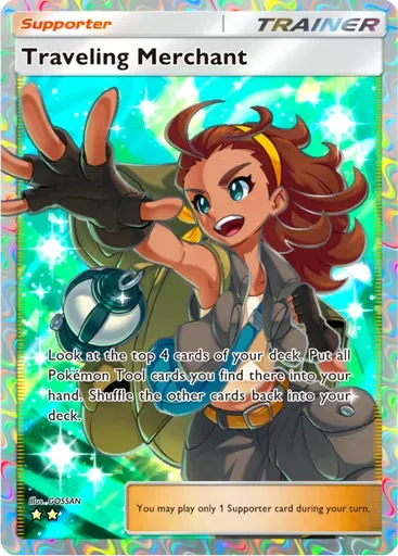 Traveling Merchant card art (Secluded Springs)