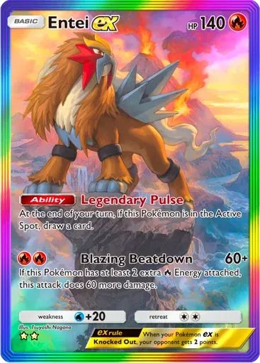 Entei ex card art (Secluded Springs)