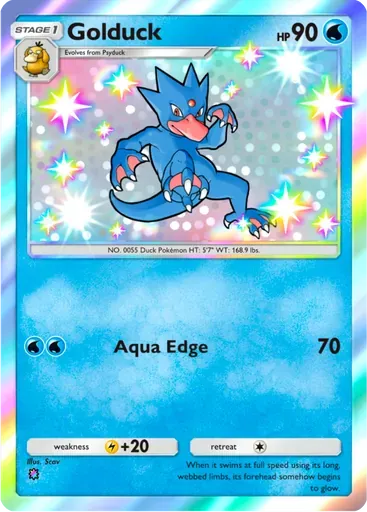 Golduck card art (Secluded Springs)