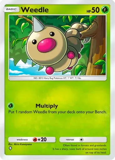 Weedle card art (Deluxe Pack: ex)