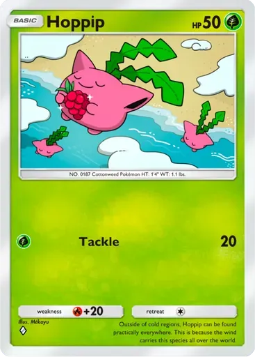 Hoppip card art (Deluxe Pack: ex)