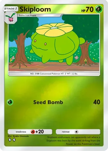 Skiploom card art (Deluxe Pack: ex)