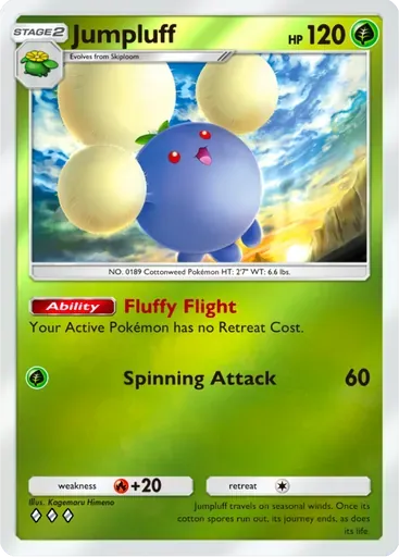 Jumpluff card art (Deluxe Pack: ex)