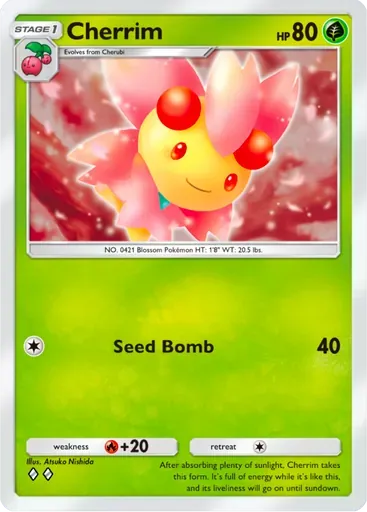 Cherrim card art (Deluxe Pack: ex)
