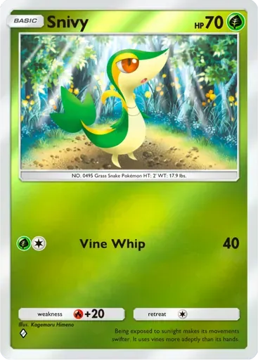 Snivy card art (Deluxe Pack: ex)