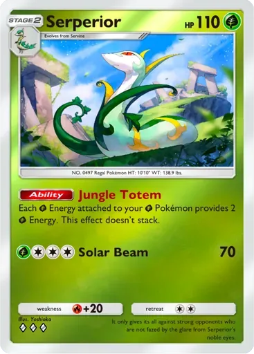 Serperior card art (Deluxe Pack: ex)