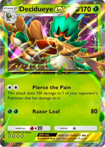 Decidueye ex card art (Deluxe Pack: ex)