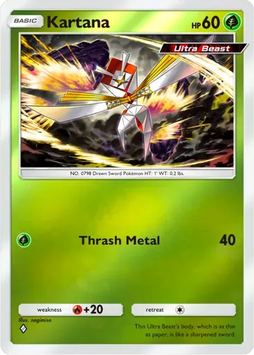 Kartana card art (Deluxe Pack: ex)