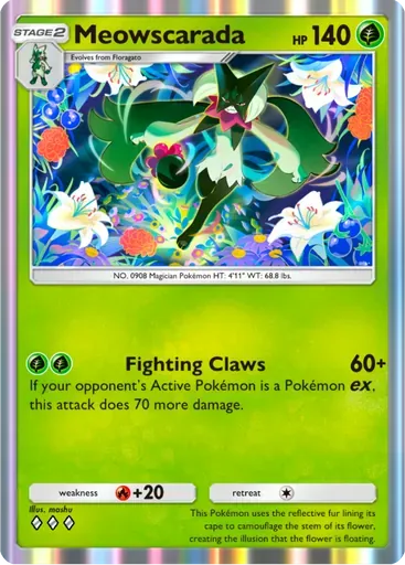 Meowscarada card art (Deluxe Pack: ex)