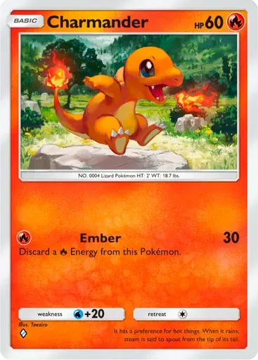 Charmander card art (Deluxe Pack: ex)