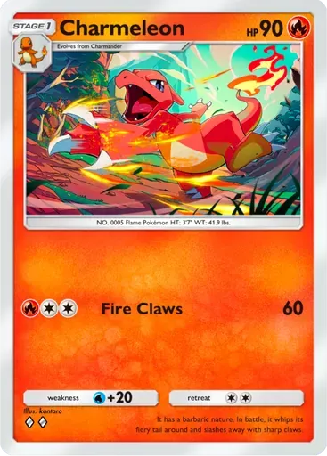 Charmeleon card art (Deluxe Pack: ex)