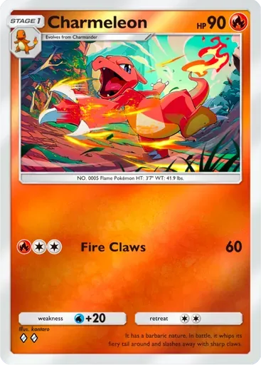 Charmeleon card art (Deluxe Pack: ex)