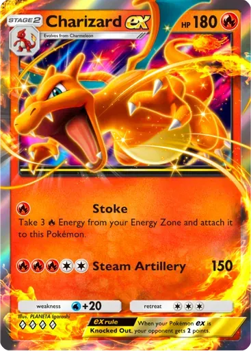 Charizard ex card art (Deluxe Pack: ex)