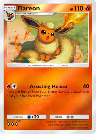 Flareon card art (Deluxe Pack: ex)