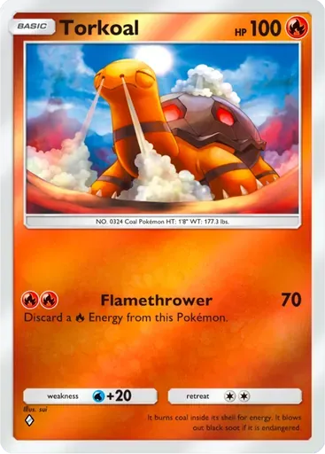 Torkoal card art (Deluxe Pack: ex)