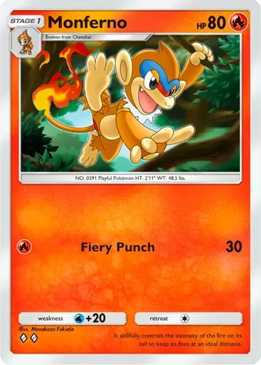 Monferno card art (Deluxe Pack: ex)