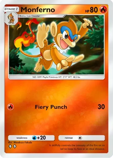 Monferno card art (Deluxe Pack: ex)