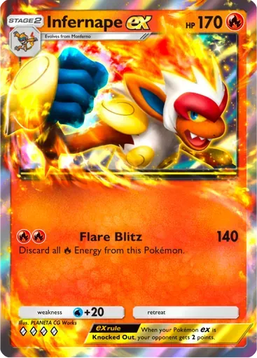 Infernape ex card art (Deluxe Pack: ex)