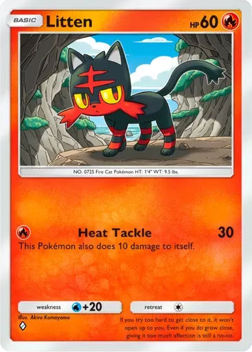 Litten card art (Deluxe Pack: ex)
