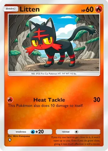 Litten card art (Deluxe Pack: ex)