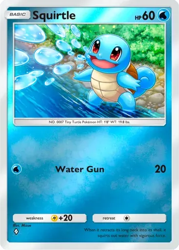 Squirtle card art (Deluxe Pack: ex)