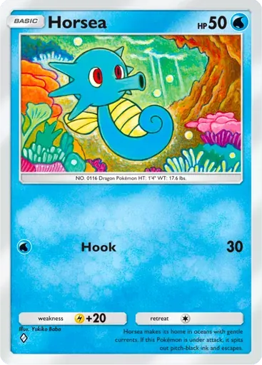 Horsea card art (Deluxe Pack: ex)