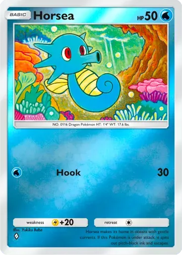 Horsea card art (Deluxe Pack: ex)