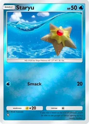 Staryu card art (Deluxe Pack: ex)