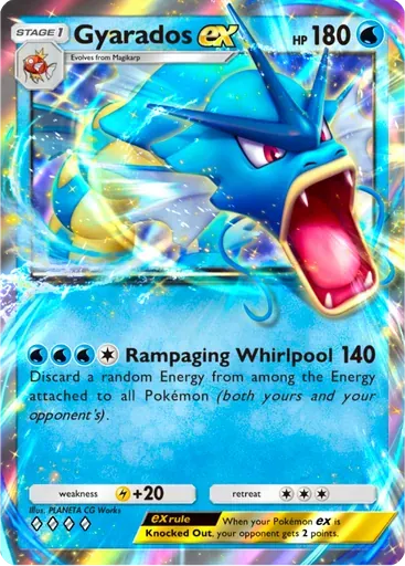 Gyarados ex card art (Deluxe Pack: ex)