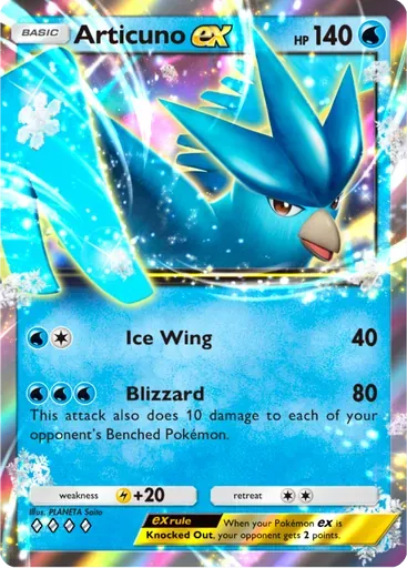 Articuno ex card art (Deluxe Pack: ex)