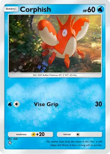 Corphish card art (Deluxe Pack: ex)