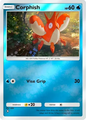 Corphish card art (Deluxe Pack: ex)