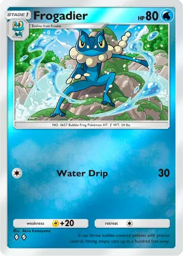 Frogadier card art (Deluxe Pack: ex)