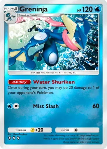 Greninja card art (Deluxe Pack: ex)