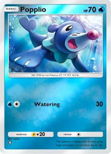 Popplio card art (Deluxe Pack: ex)