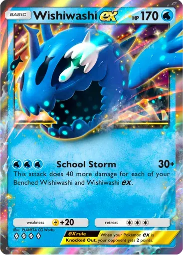 Wishiwashi ex card art (Deluxe Pack: ex)