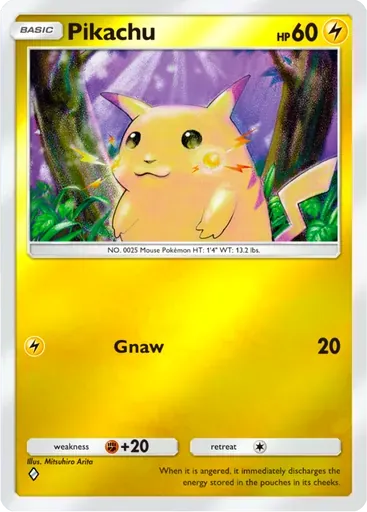 Pikachu card art (Deluxe Pack: ex)