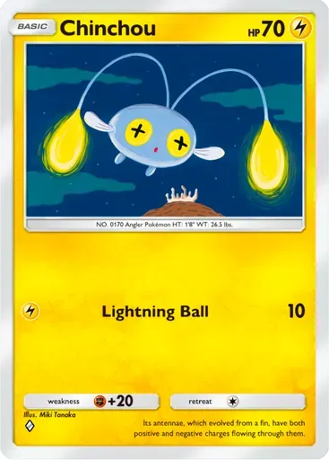 Chinchou card art (Deluxe Pack: ex)