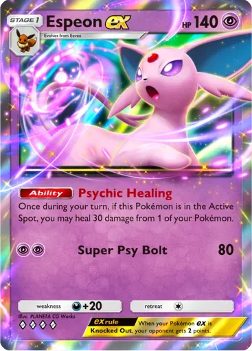 Espeon ex card art (Deluxe Pack: ex)