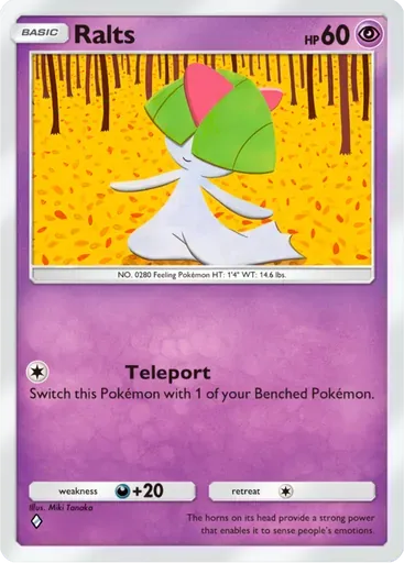 Ralts card art (Deluxe Pack: ex)