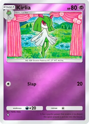 Kirlia card art (Deluxe Pack: ex)