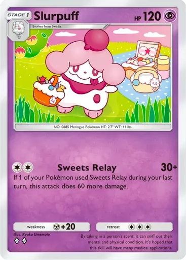 Slurpuff card art (Deluxe Pack: ex)