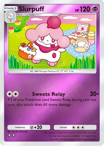 Slurpuff card art (Deluxe Pack: ex)
