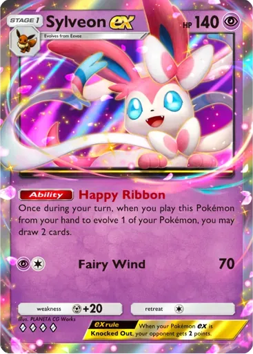 Sylveon ex card art (Deluxe Pack: ex)